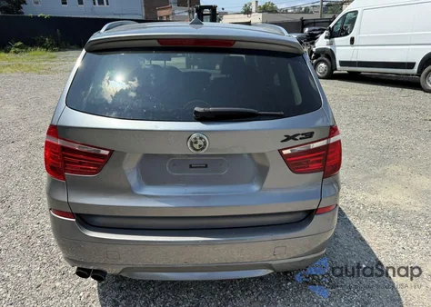 2013 BMW X3 xDrive28I z USA, uszkodzony, nr VIN 5UXWX9C5XD0D02873